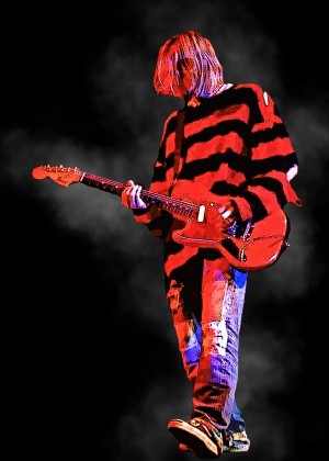 Kurt Cobain with Red Jacket